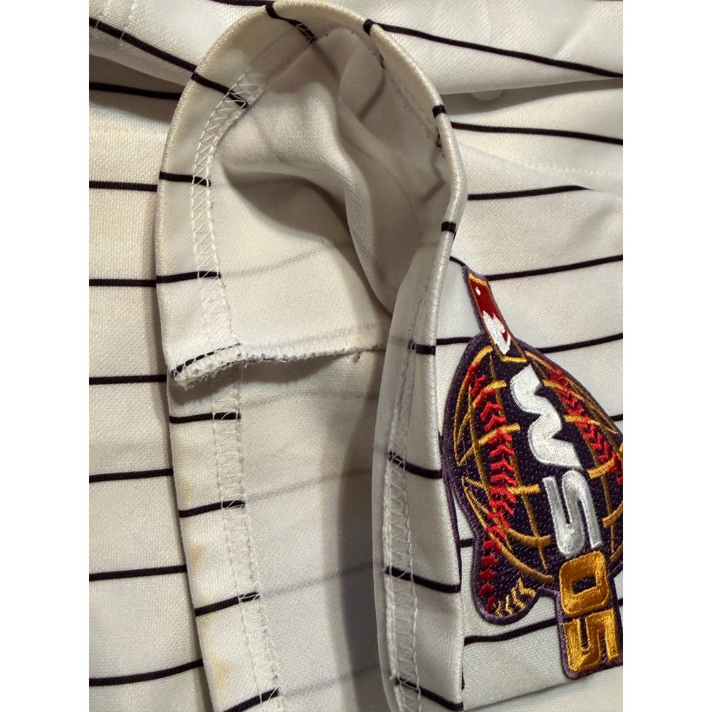 Majestic Chicago white Sox Jersey Mens XL Konerko 2005 World Series Pinstripe - Picture 8 of 15